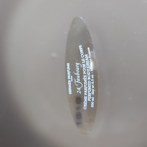 Hermés Perfume Bottle, Gold Satin Glass w/Lucite Lid, EMPTY - Picture 5 of 6